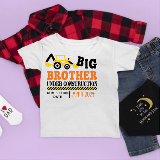 Big Brother Under Construction Personalised T-shirt