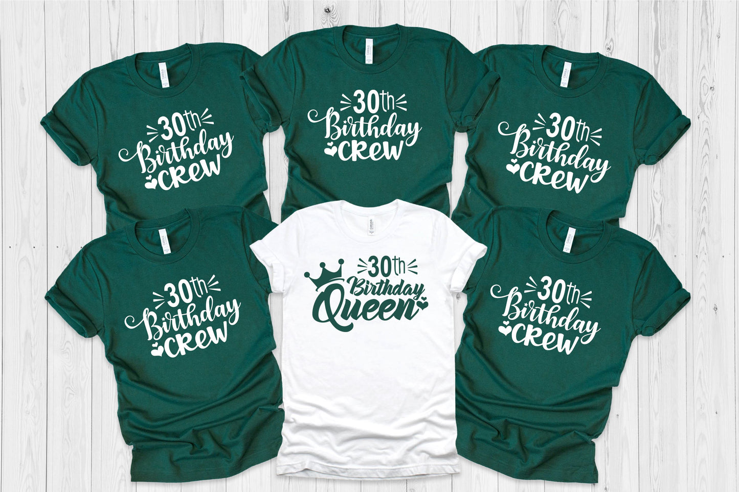 Birthday Crew and Queen Tops T-shirt Print My Tops