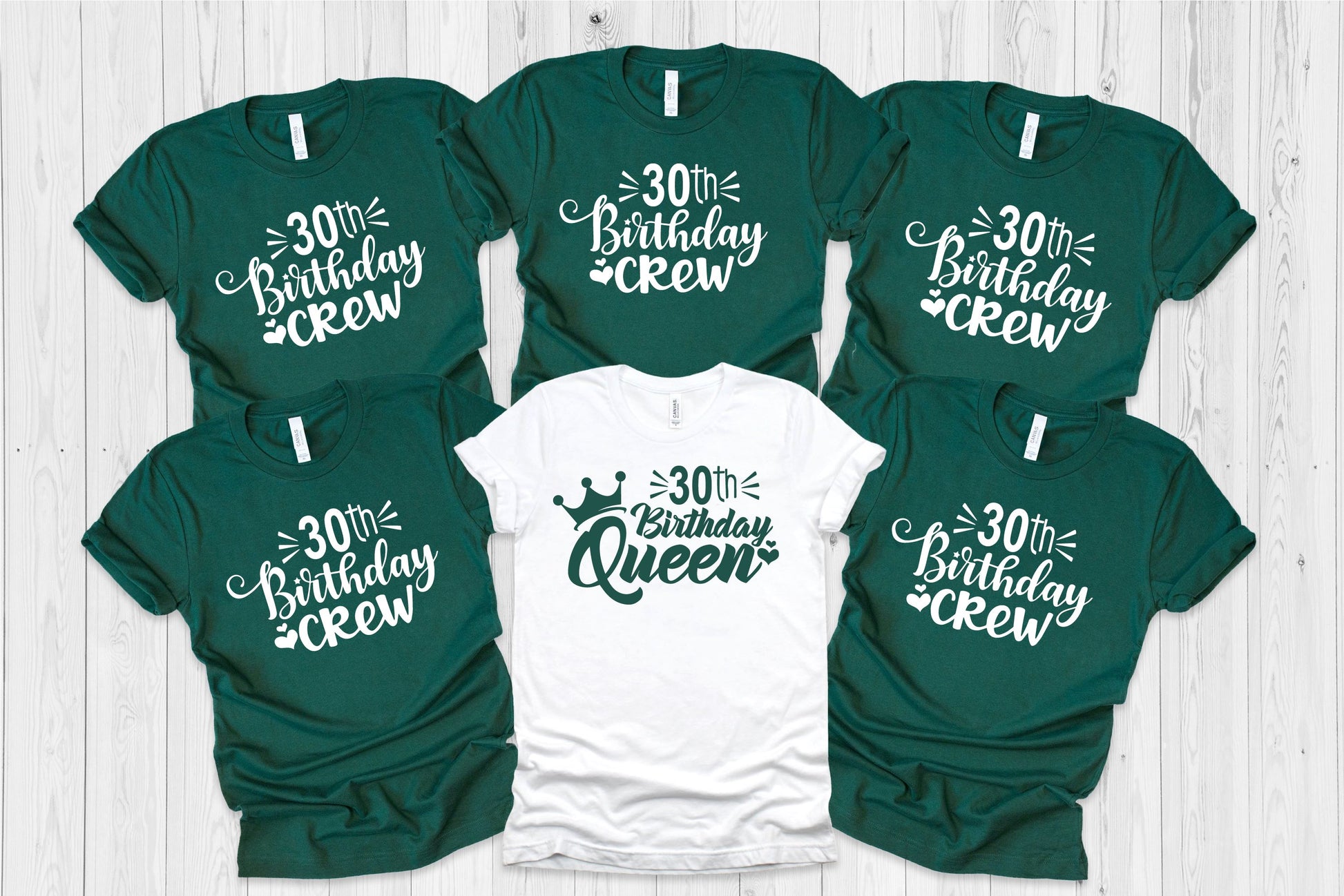 Birthday Crew and Queen Tops T-shirt Print My Tops