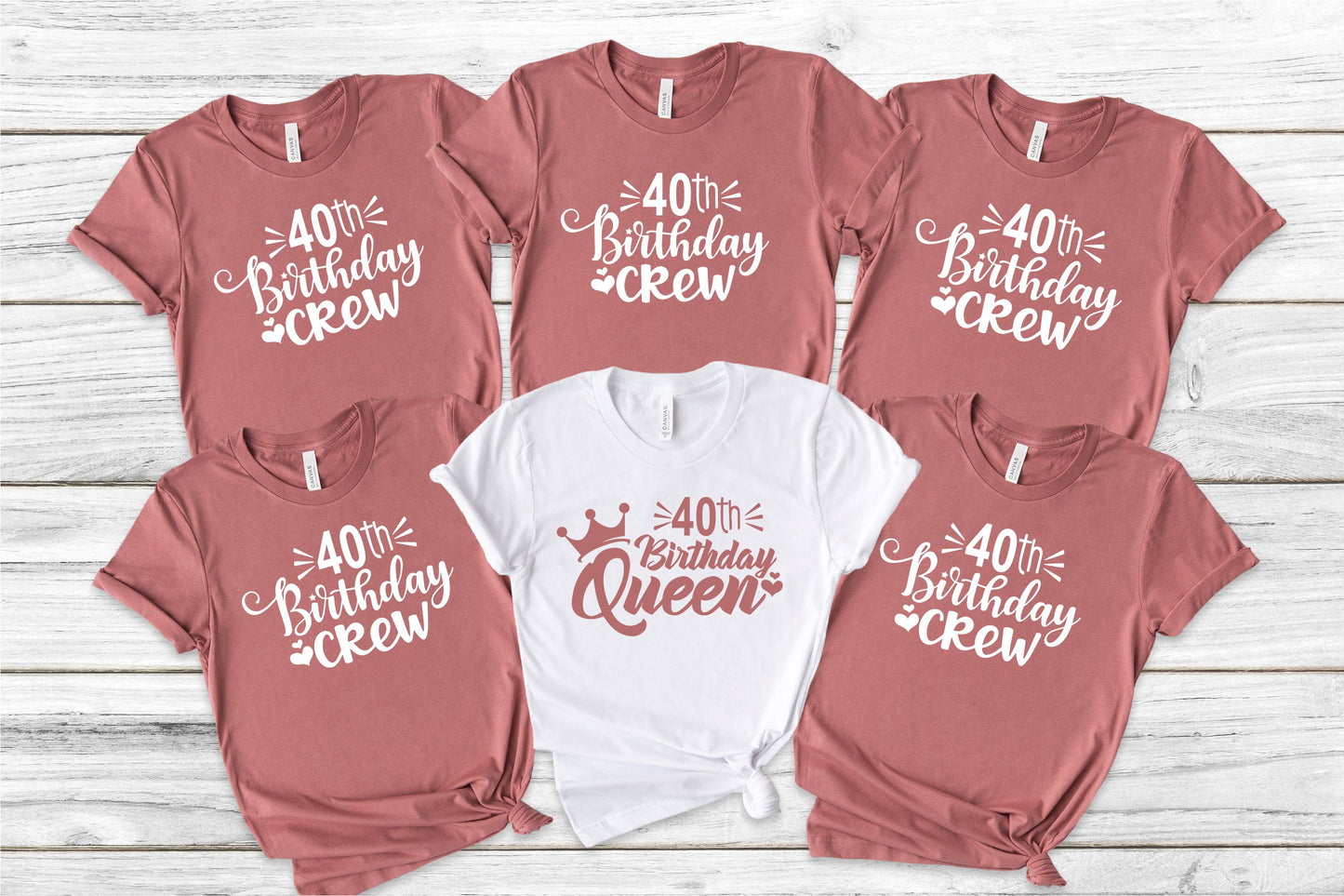 Birthday Crew and Queen Tops T-shirt Print My Tops
