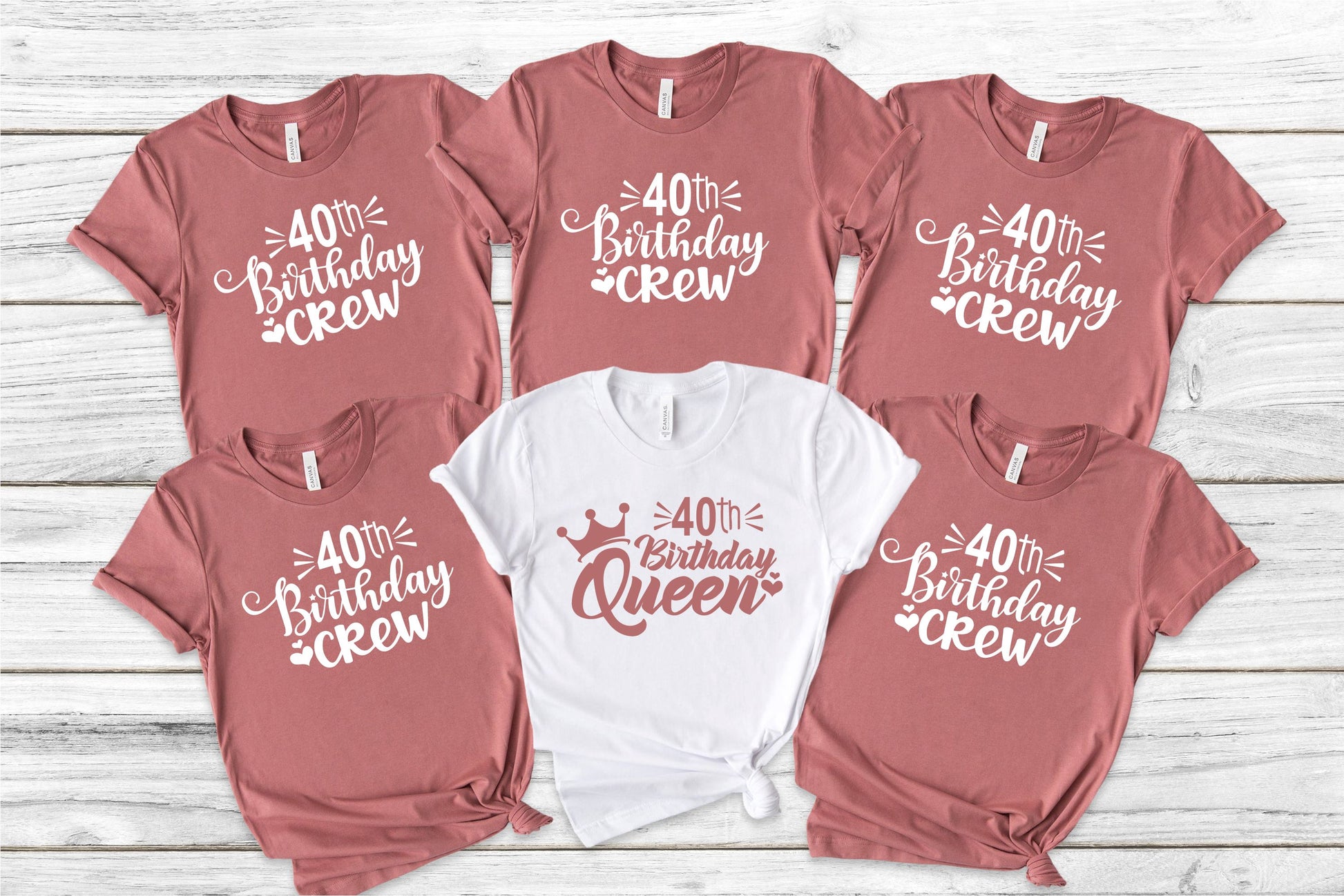 Birthday Crew and Queen Tops T-shirt Print My Tops