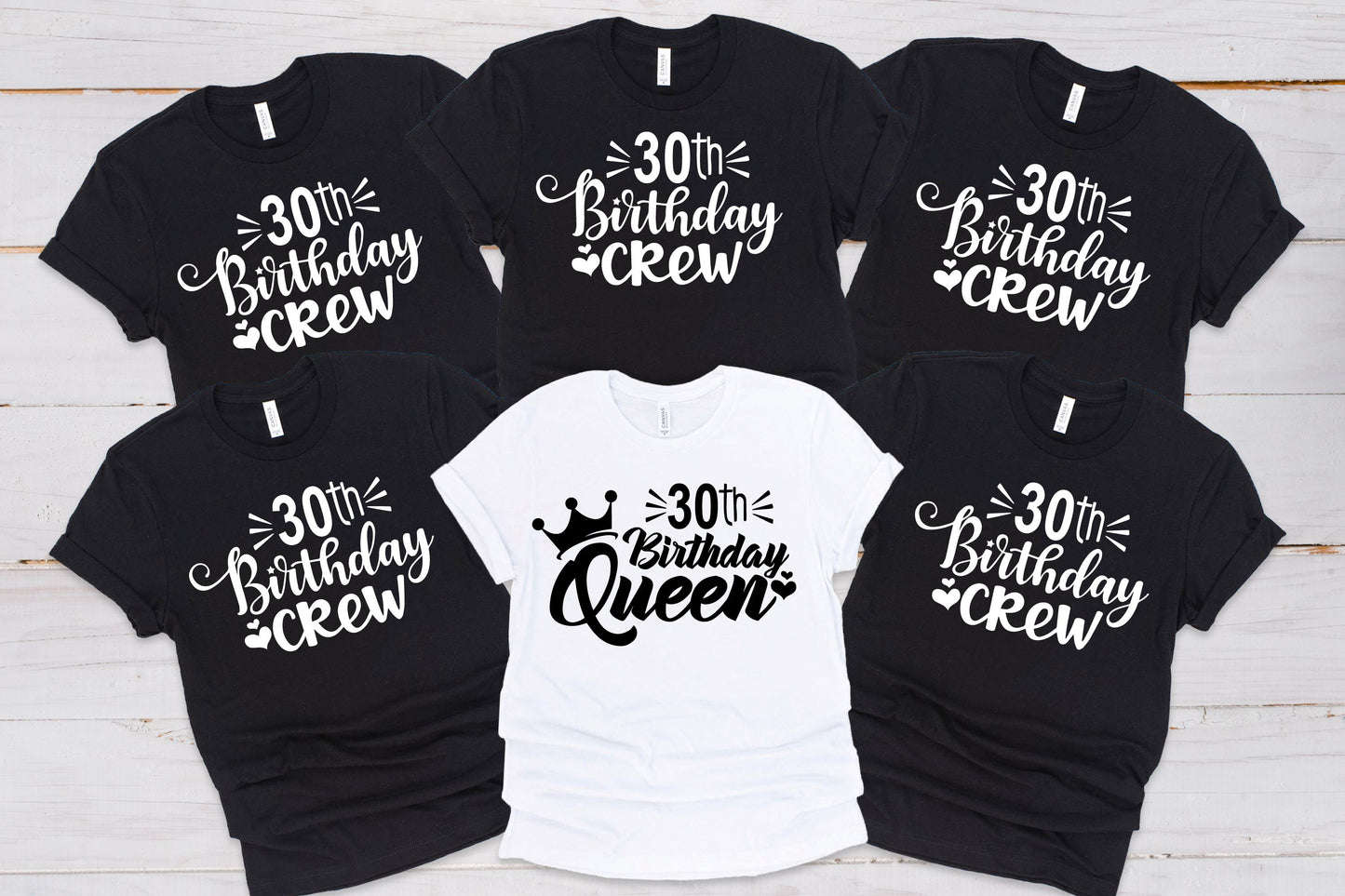 Birthday Crew and Queen Tops T-shirt Print My Tops Mens Small Birthday Crew