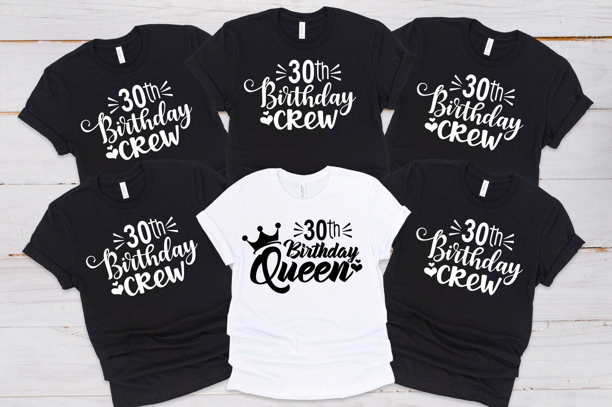 Birthday Crew and Queen Tops T-shirt Print My Tops Mens Small Birthday Crew