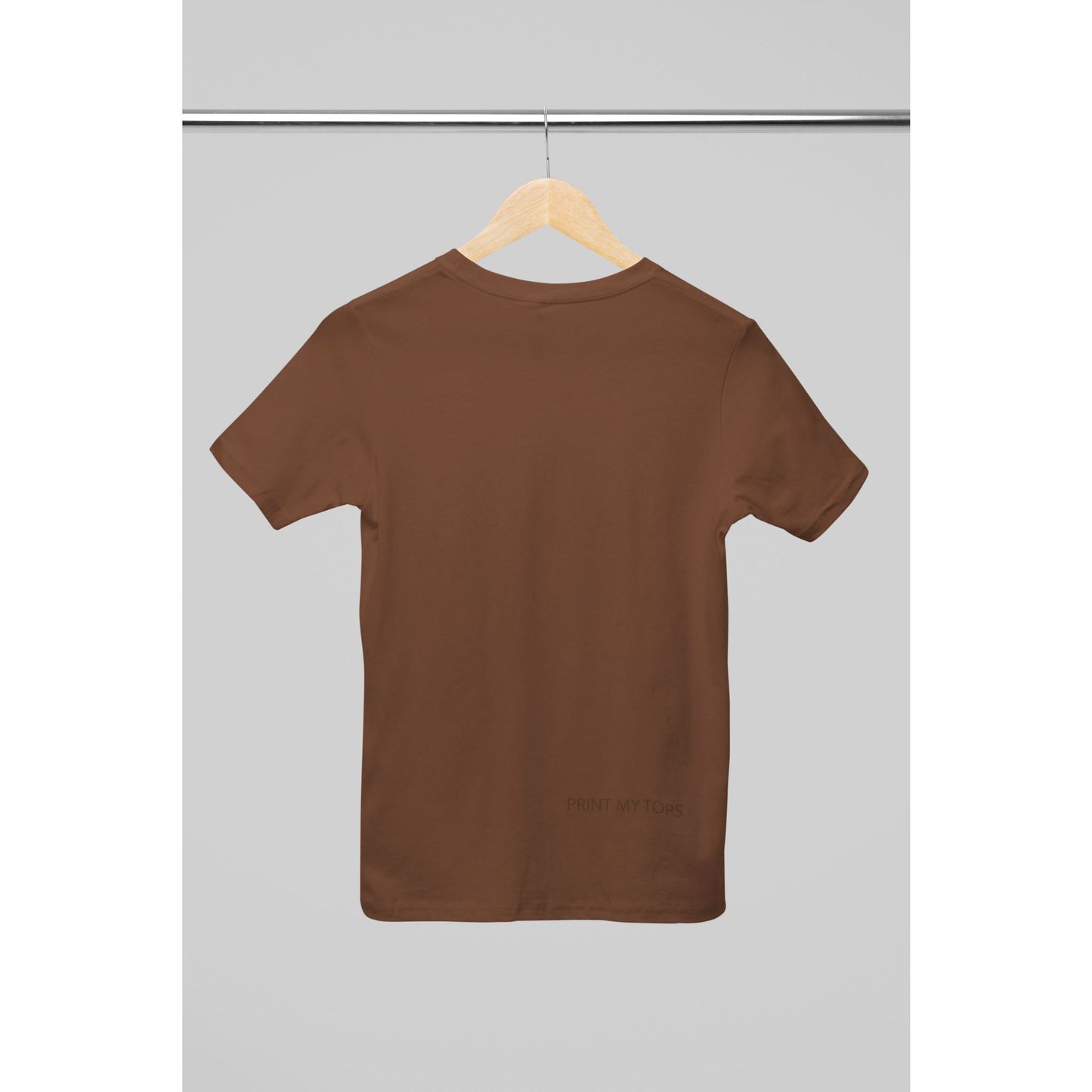 Crew Neck T-shirts Personalised with Your Text On Back