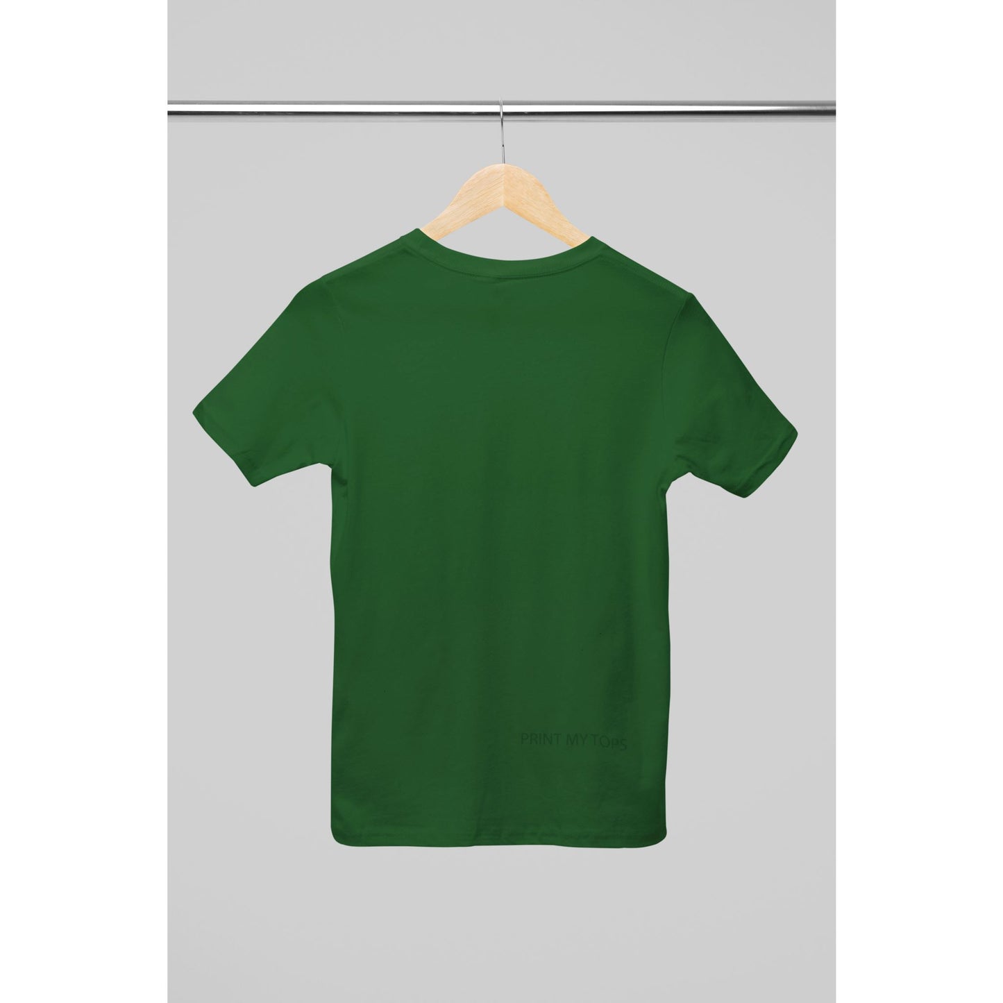 Crew Neck T-shirts Personalised with Your Text On Back