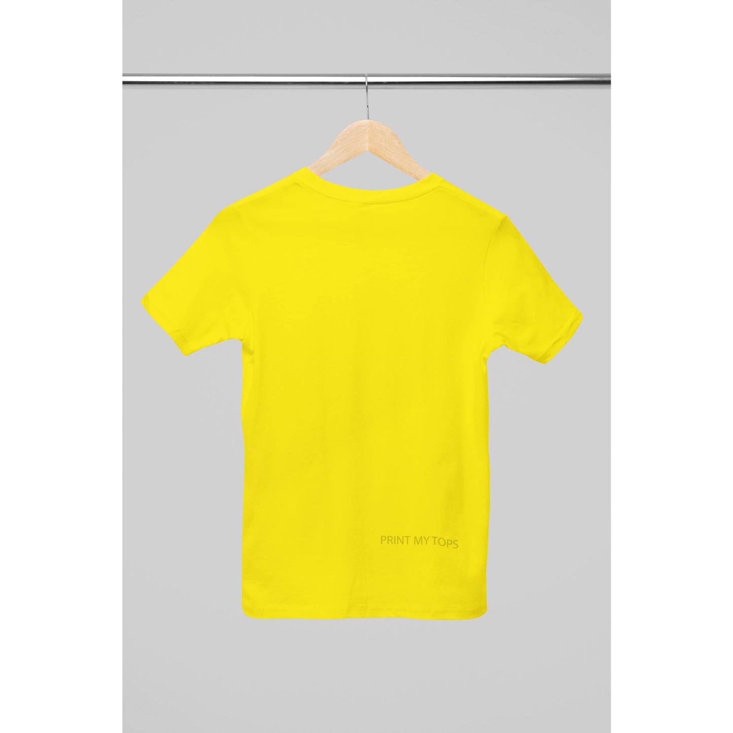 Crew Neck T-shirts Personalised with Your Text On Back