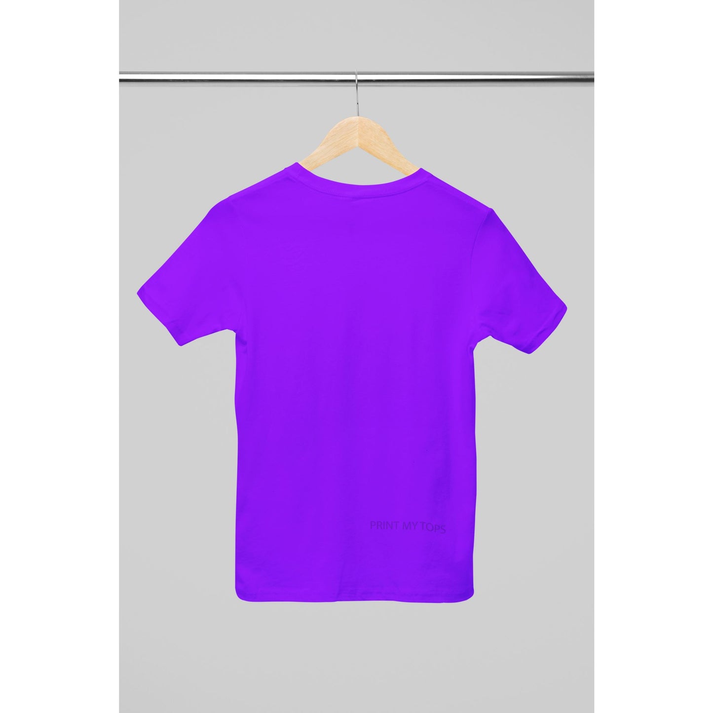 Crew Neck T-shirts Personalised with Your Text On Back