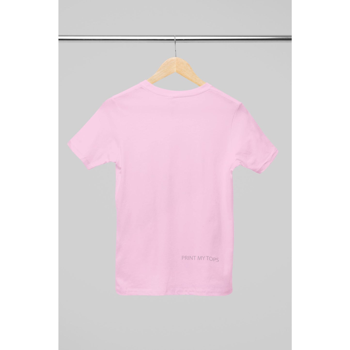 Crew Neck T-shirts Personalised with Your Text On Back