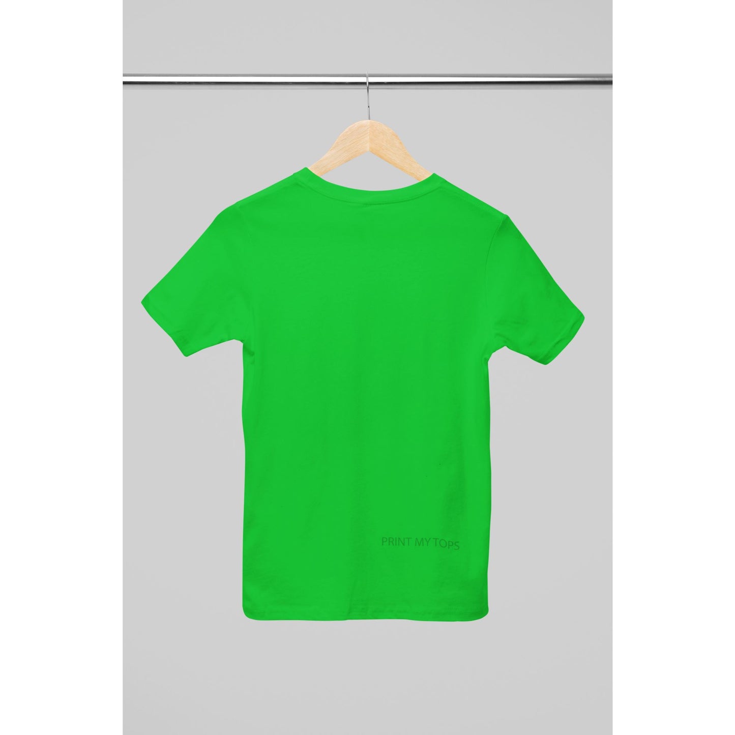 Crew Neck T-shirts Personalised with Your Text On Back