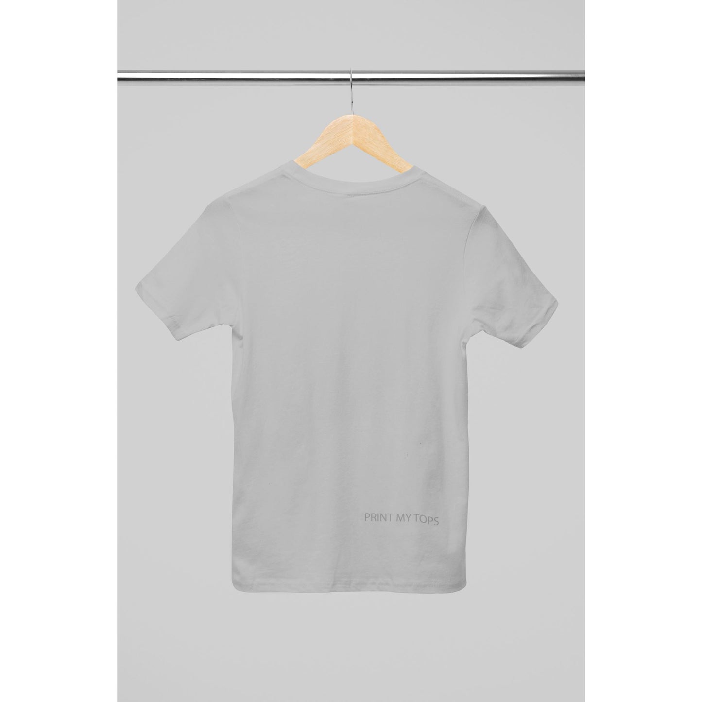 Crew Neck T-shirts Personalised with Your Text On Back