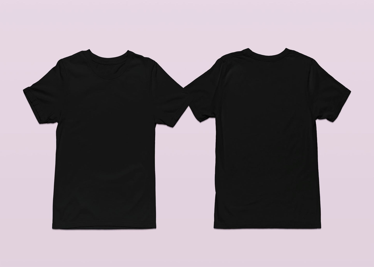 Crew Neck T-shirts Personalised with Your Text On Front and Back