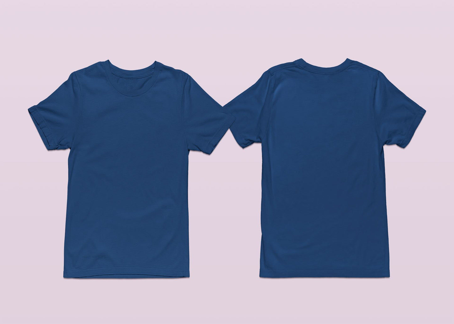 Crew Neck T-shirts Personalised with Your Text On Front and Back
