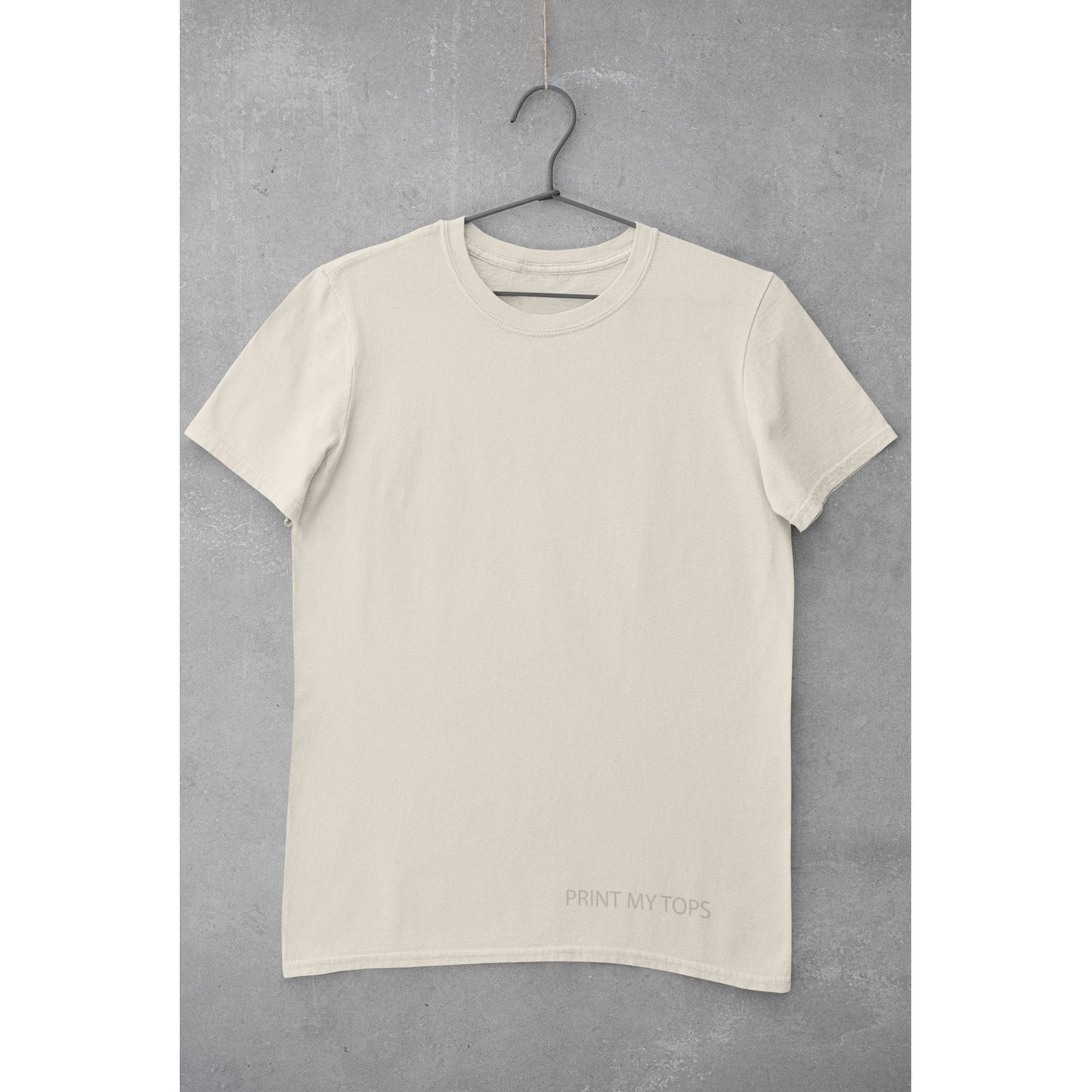 Crew Neck T-shirts Personalised with Your Text On Front