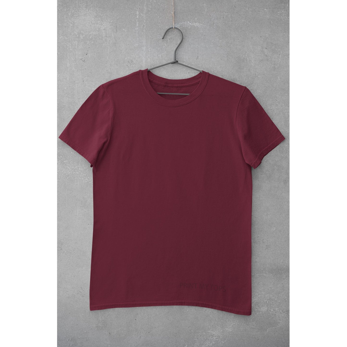 Crew Neck T-shirts Personalised with Your Text On Front