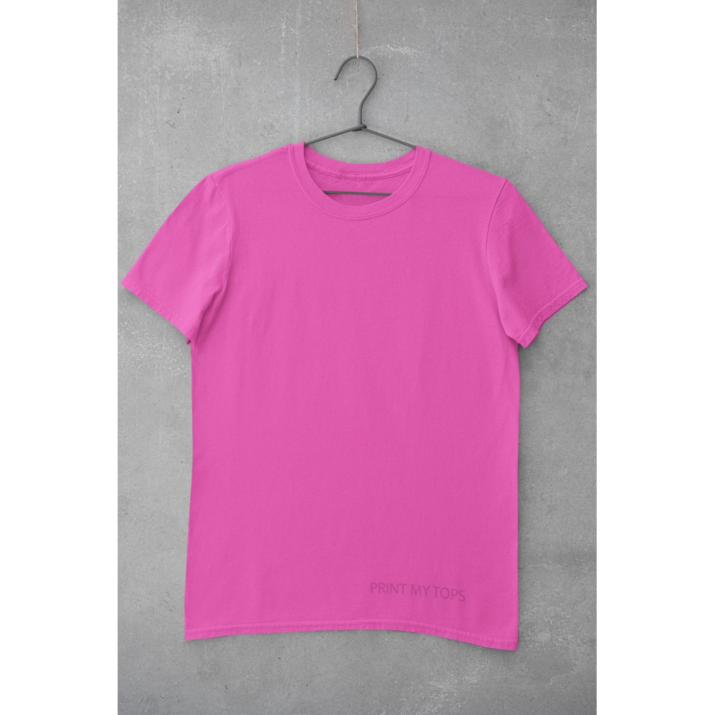 Crew Neck T-shirts Personalised with Your Text On Front