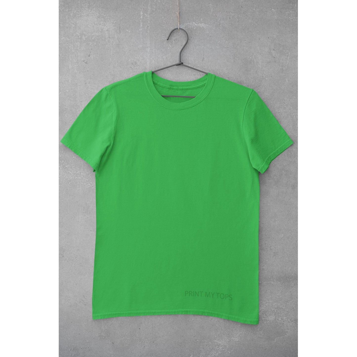 Crew Neck T-shirts Personalised with Your Text On Front