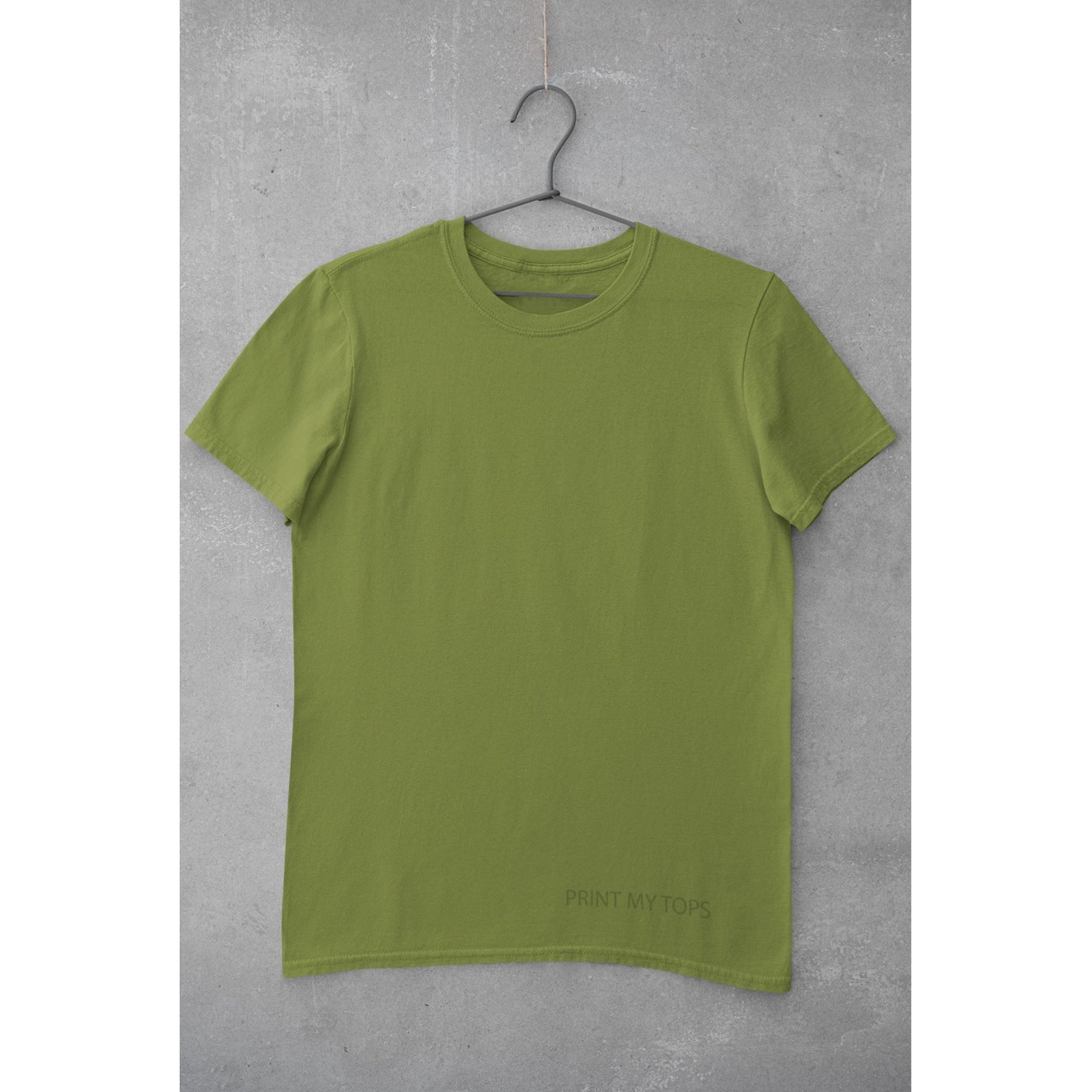 Crew Neck T-shirts Personalised with Your Text On Front