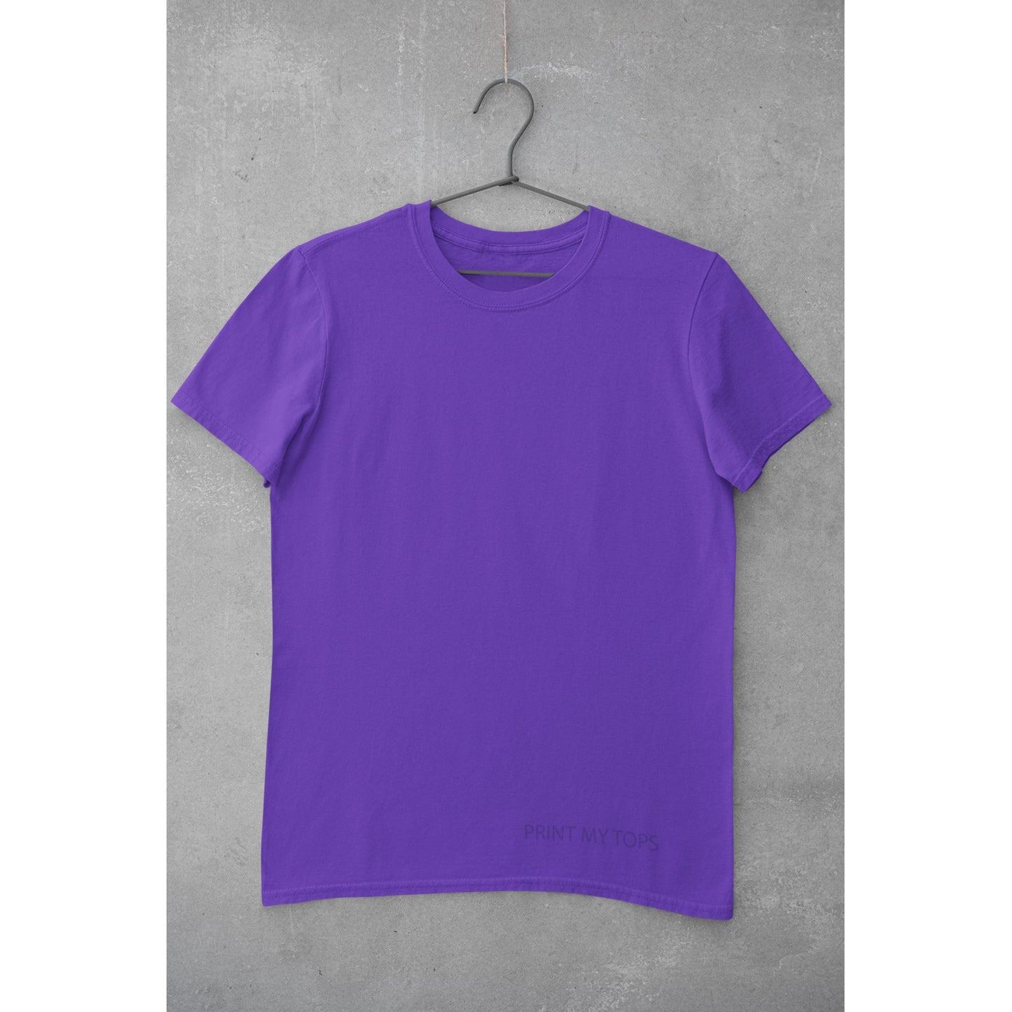Crew Neck T-shirts Personalised with Your Text On Front