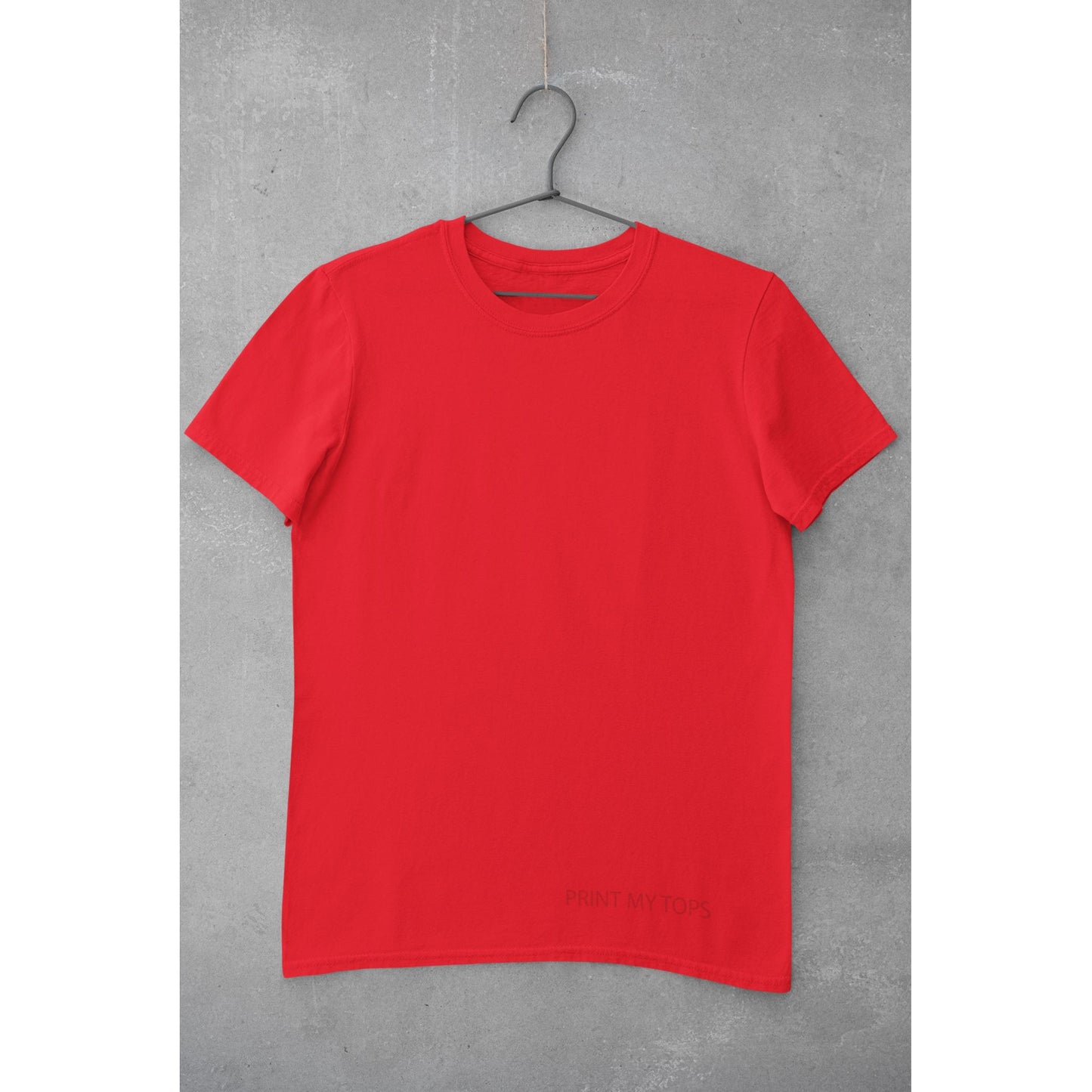 Crew Neck T-shirts Personalised with Your Text On Front