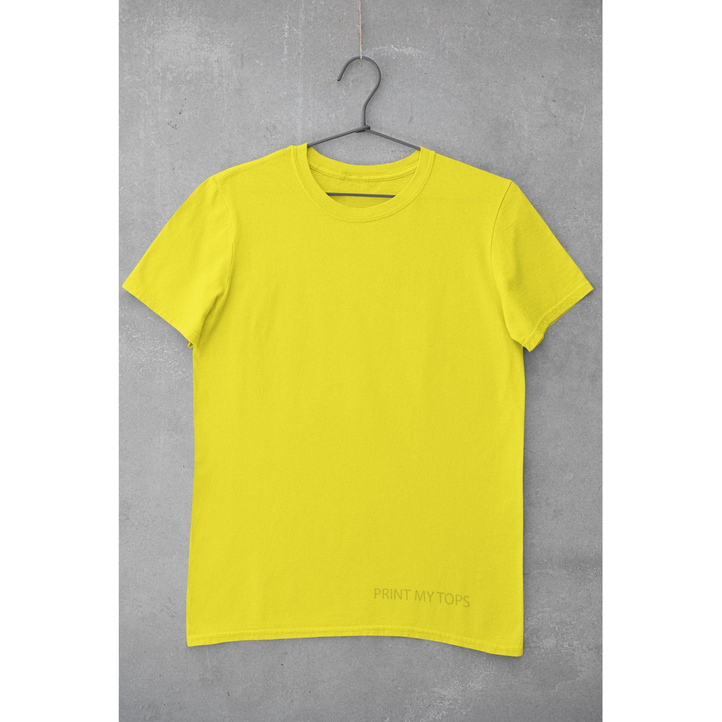 Crew Neck T-shirts Personalised with Your Text On Front