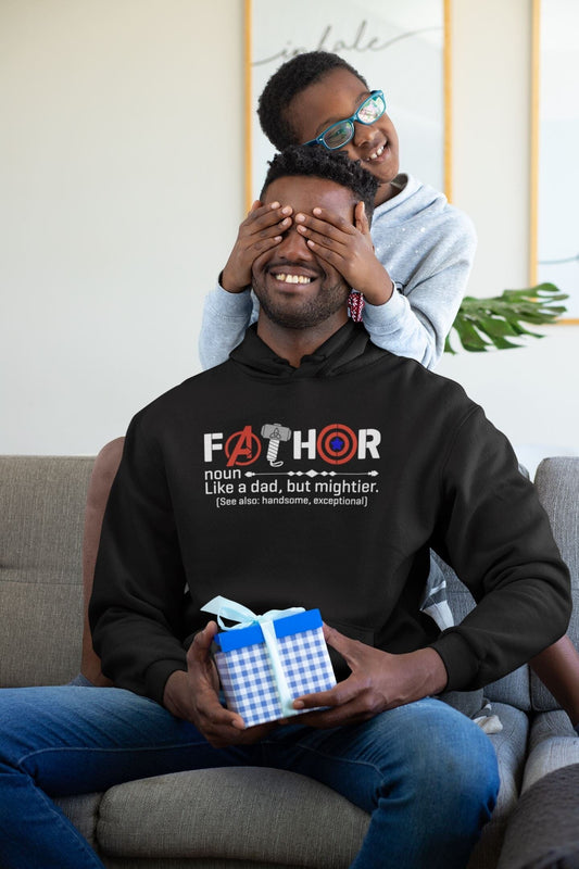 Dad Fathor Black Hoodie