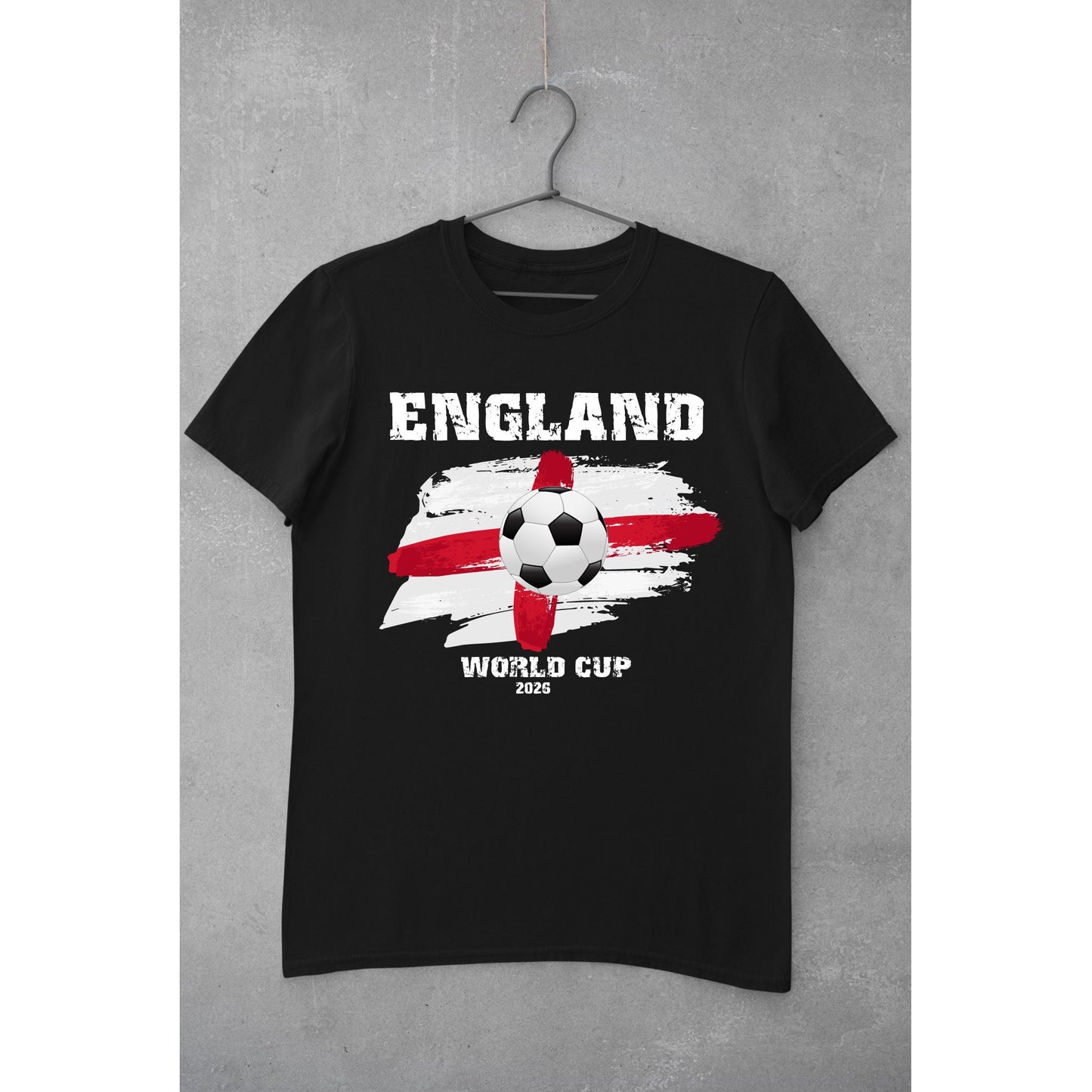 England World Cup 2026 Supporters T-Shirts | Matching Family Football Black Tops T-shirt Print My Tops
