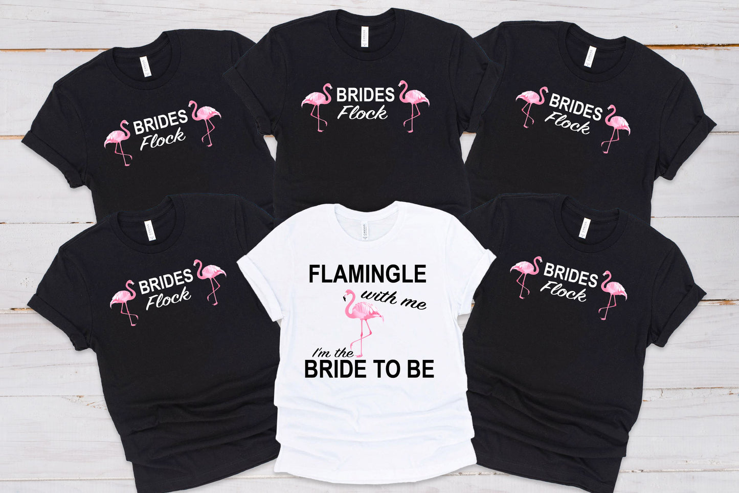 Flamingo Brides Flock Hen Party T-shirts