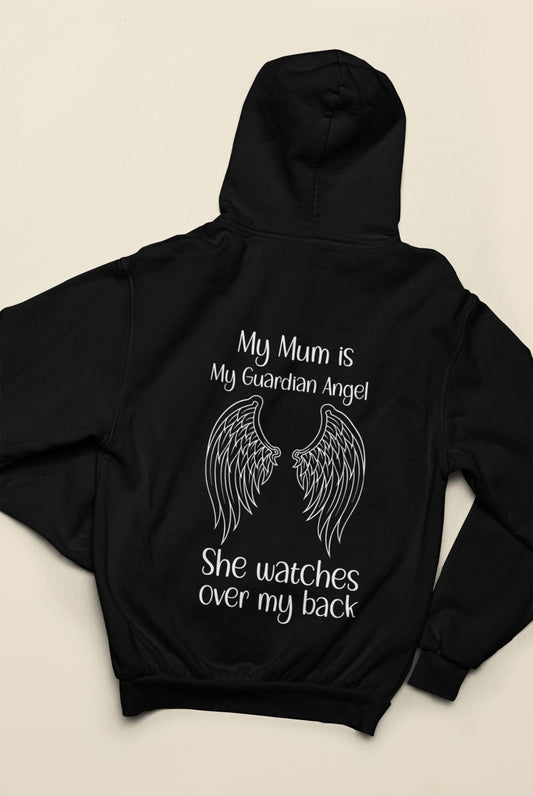 Guardian Angel Mum Hoodie Hoodie Print My Tops