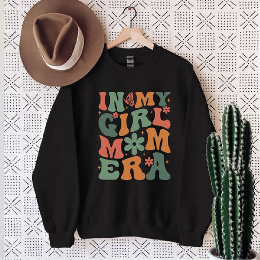 In My Girl Mum Era Sweatshirt Sweatshirt Print My Tops Black Small ( Size 10-12)