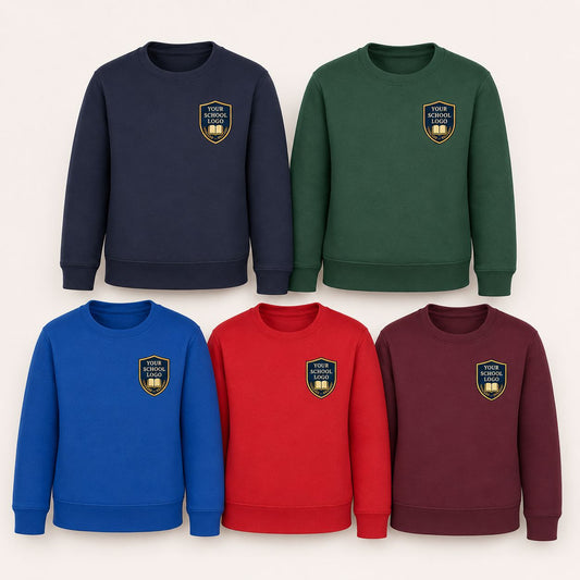 Kids School Jumper with Your School Logo | 7 Colours T-shirt Print My Tops