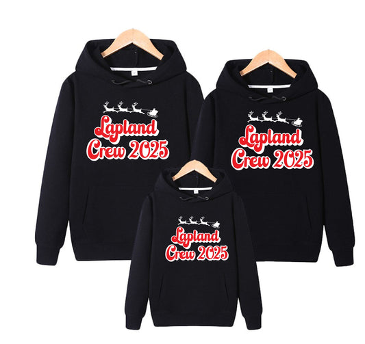 Lapland Crew 2025 Black Hoodies Sweatshirt Print My Tops