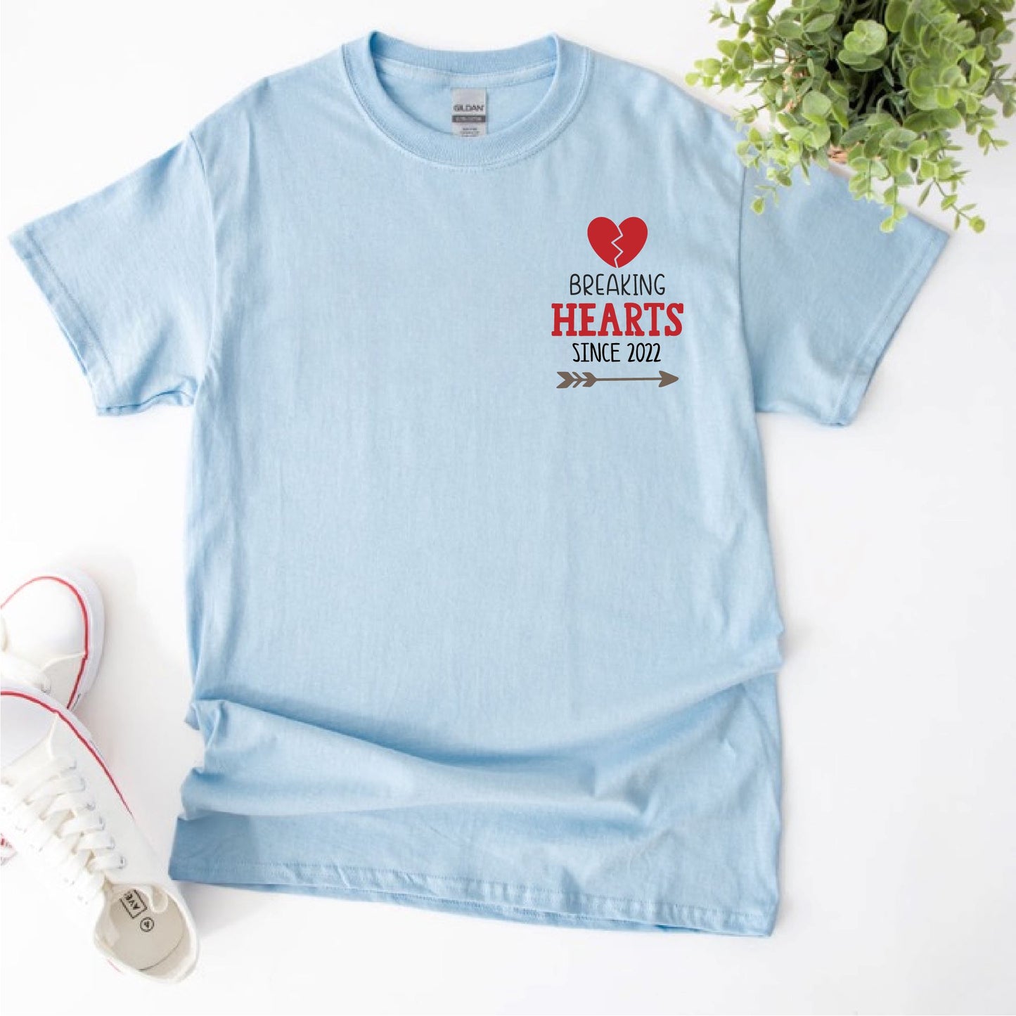 Personalised Breaking Hearts Since Kids T-shirt