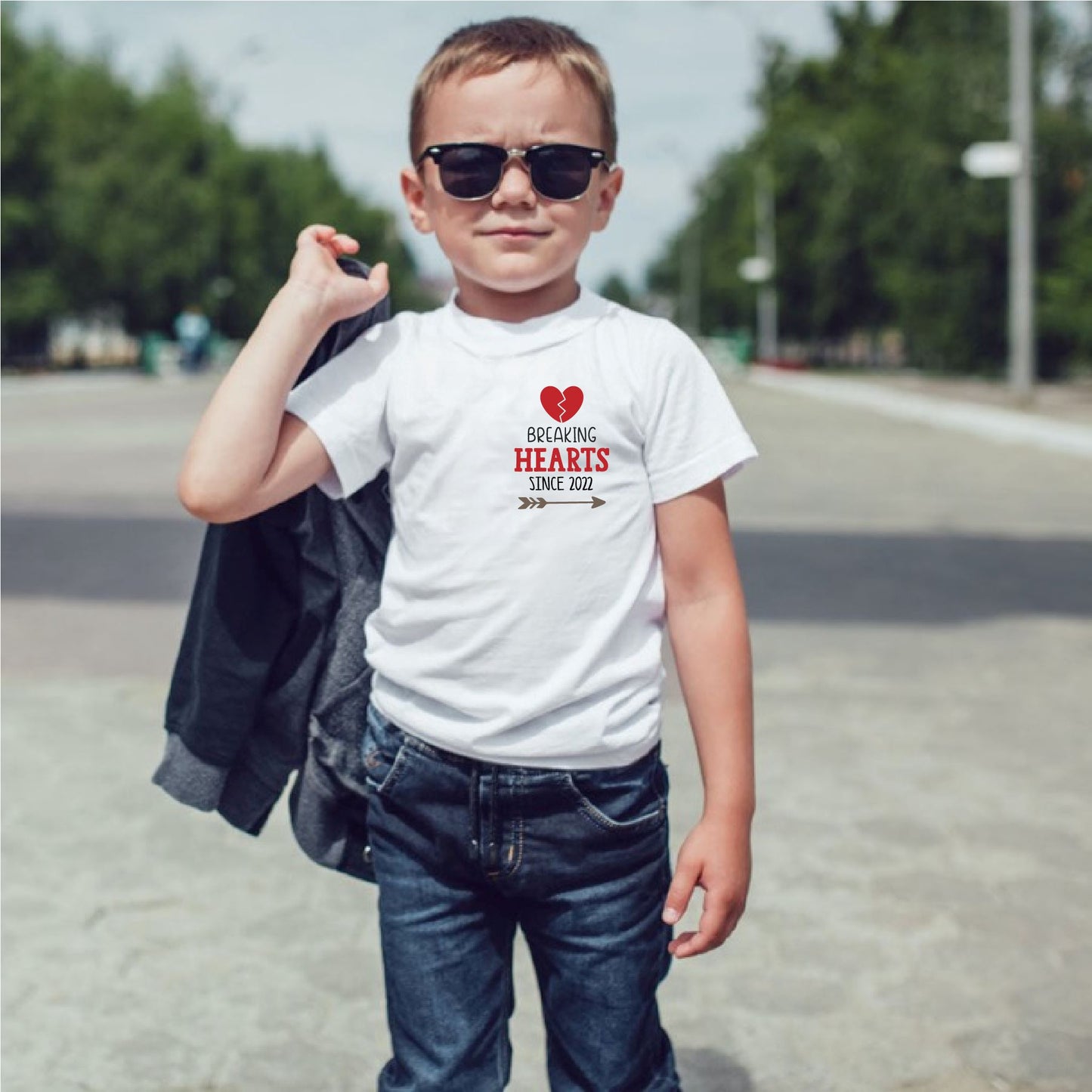 Personalised Breaking Hearts Since Kids T-shirt