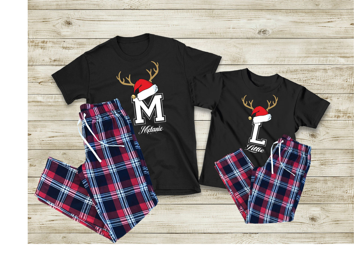 Personalised Christmas Pyjamas Pyjamas Print My Tops Mens Small (32 inch Waist)