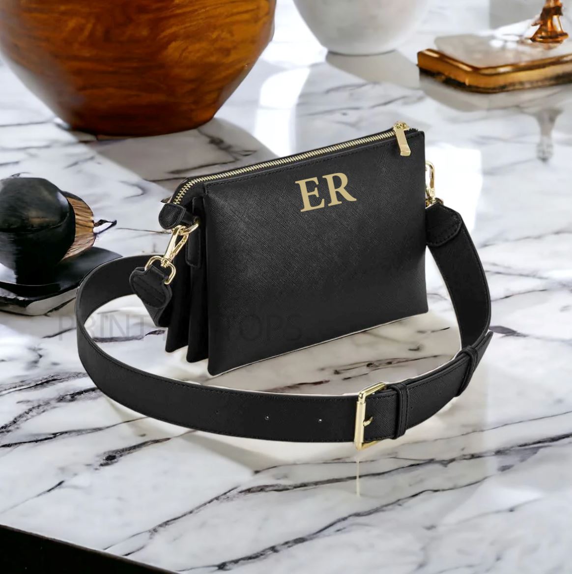 PERSONALISED SOFT CROSS BODY BAG Hand Bag GIFT IDEA