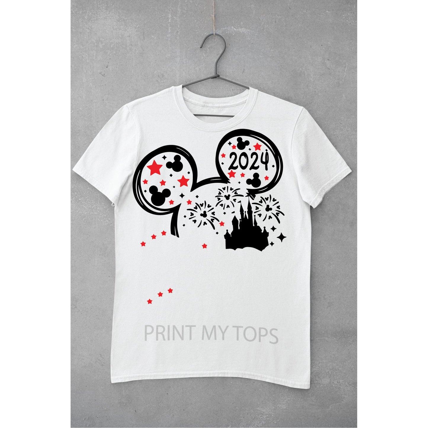 Personalised Family Matching Holiday Mouse T-shirts