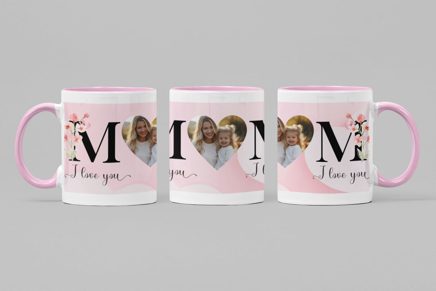 Personalised I Love you Mum Mothers Day Photo Mug