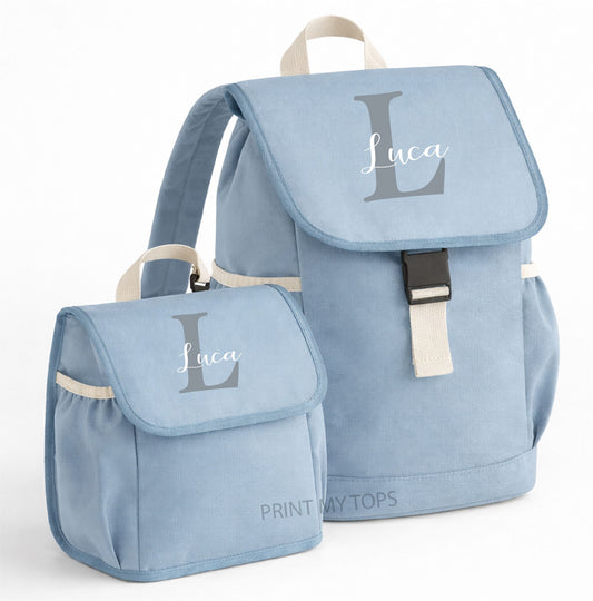 Personalised Kids Rucksack & Lunch Bag Set Bags Print My Tops