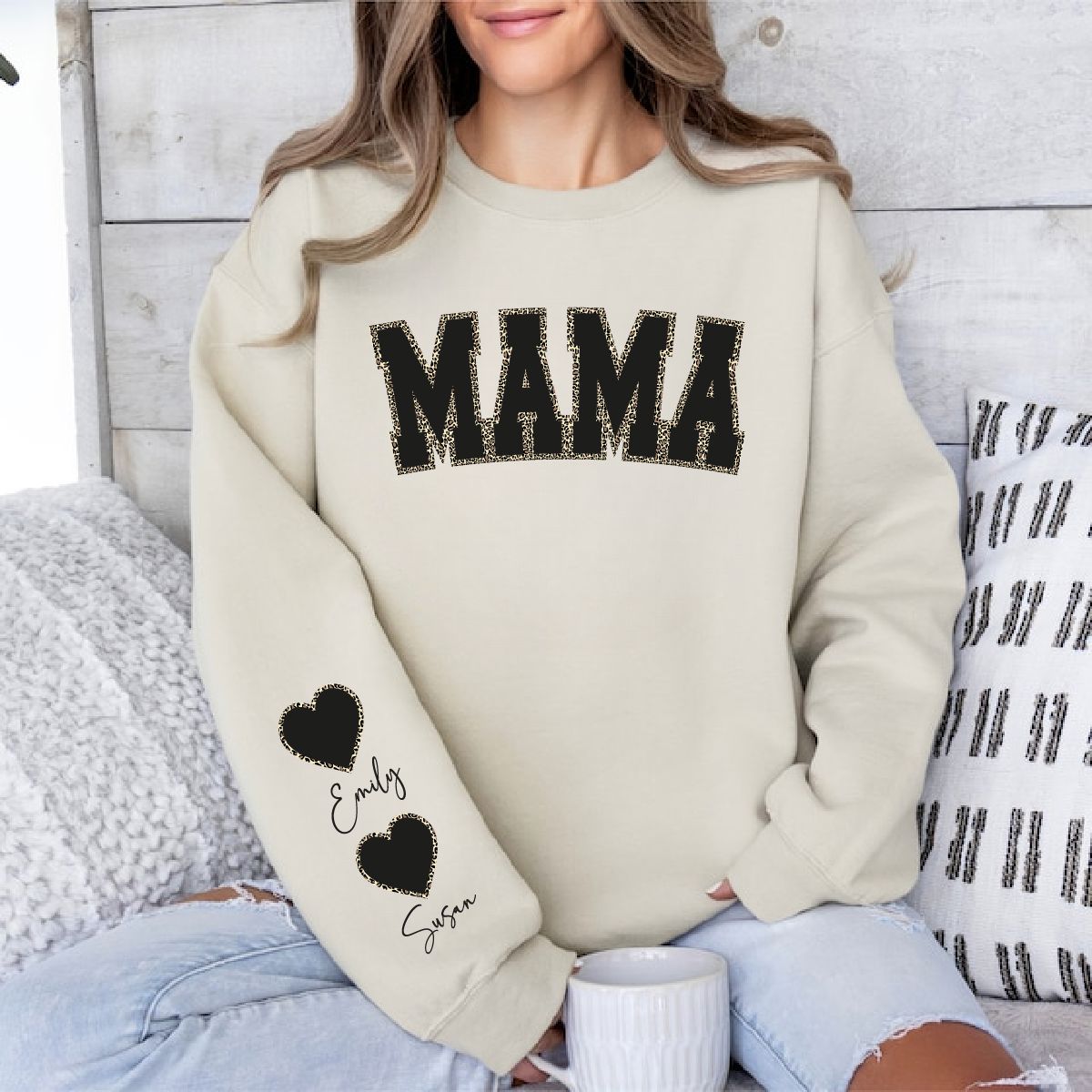 Personalised Mama Sweatshirt Sweatshirt Print My Tops