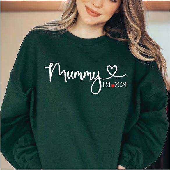 Personalised Mummy Est Sweatshirt