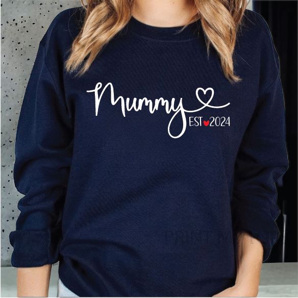 Personalised Mummy Est Sweatshirt