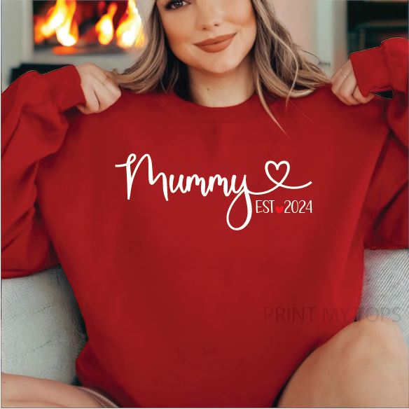 Personalised Mummy Est Sweatshirt