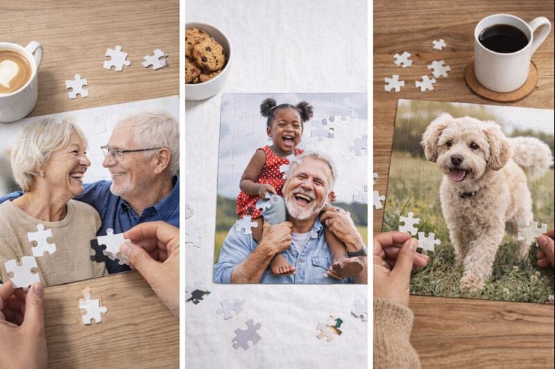 Personalised Photo Jigsaw Puzzle - 110 Piece Custom Picture Puzzle Personalised Gifts Print My Tops