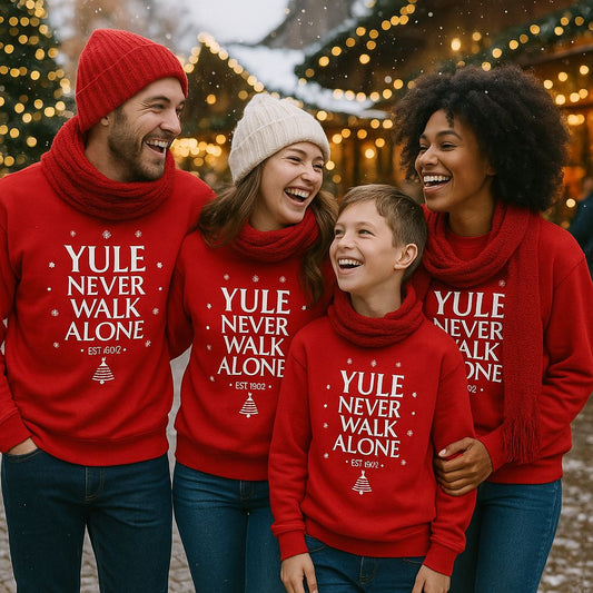 Yule Never Walk Alone Christmas Jumper Sweatshirt Print My Tops