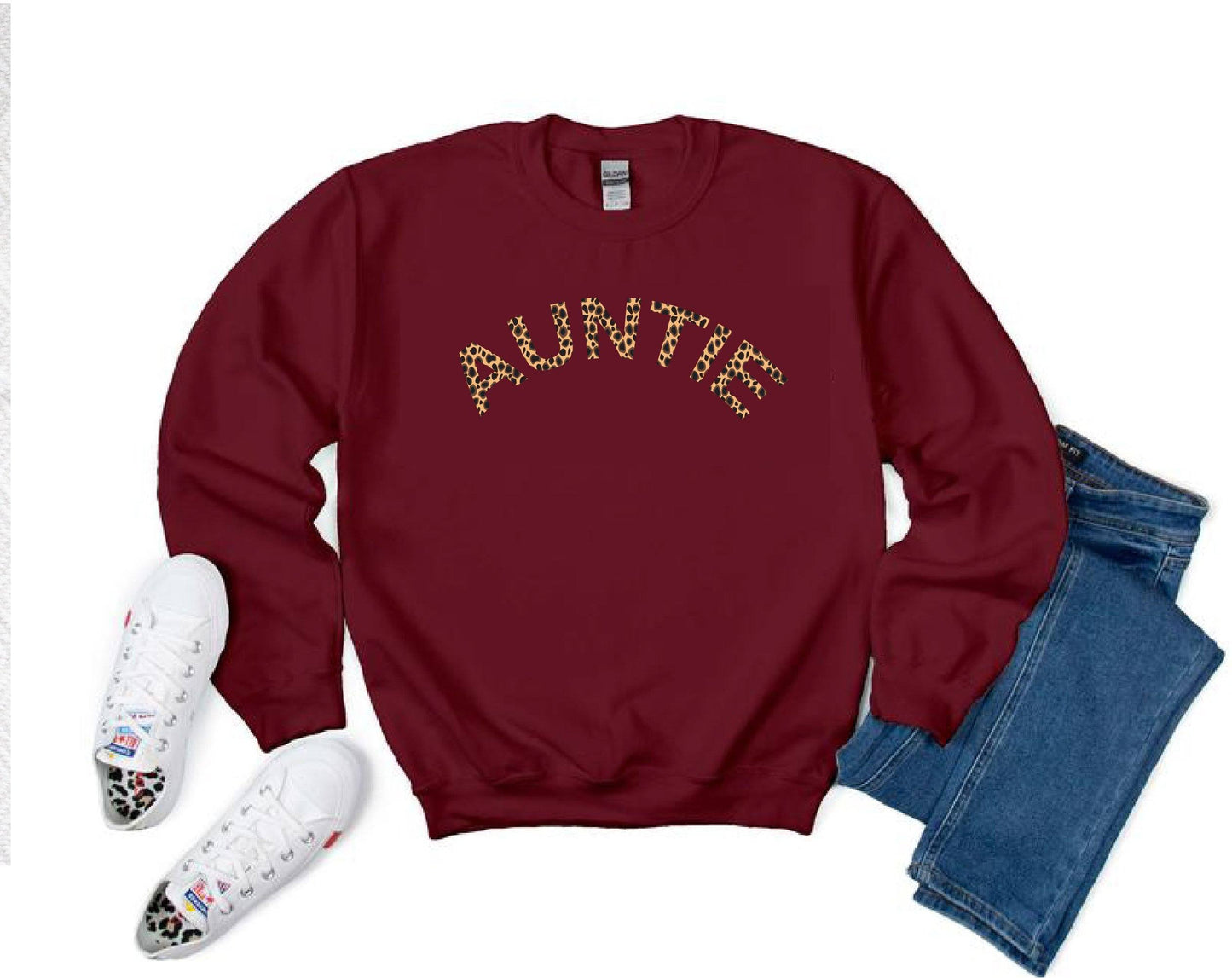 Animal Print Auntie Sweatshirt