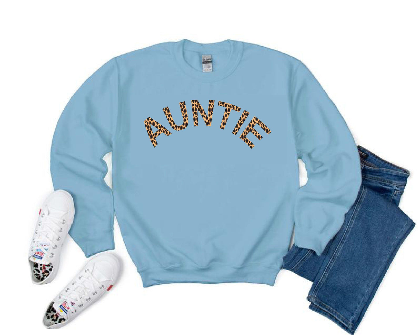 Animal Print Auntie Sweatshirt