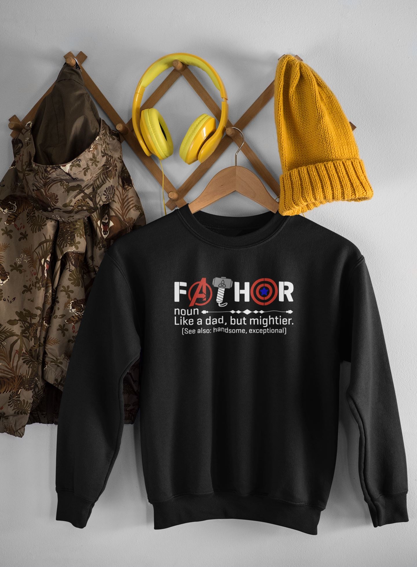Dad Fathor Black Sweatshirt