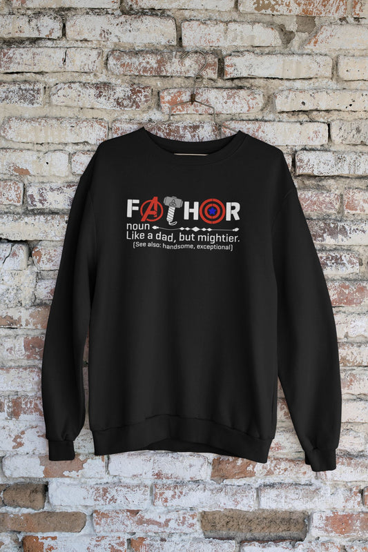 Dad Fathor Black Sweatshirt