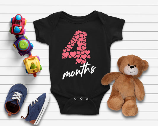 Baby Week Year Month Milestone Celebration Bodysuits