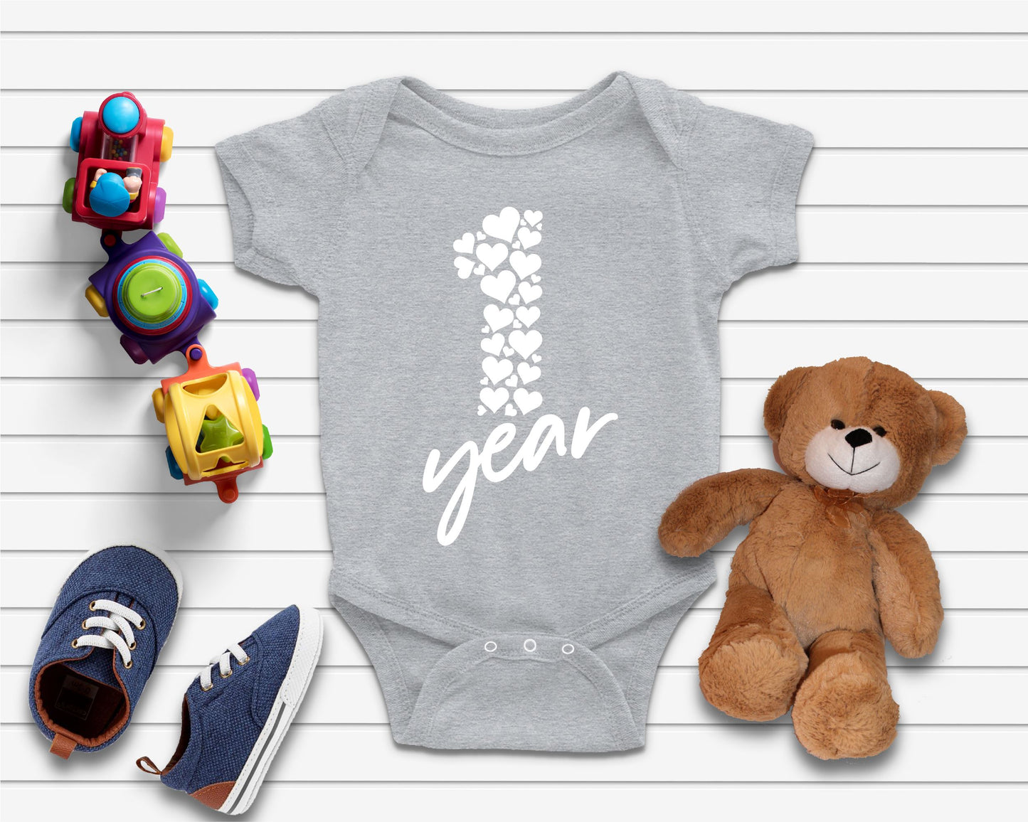 Baby Week Year Month Milestone Celebration Bodysuits
